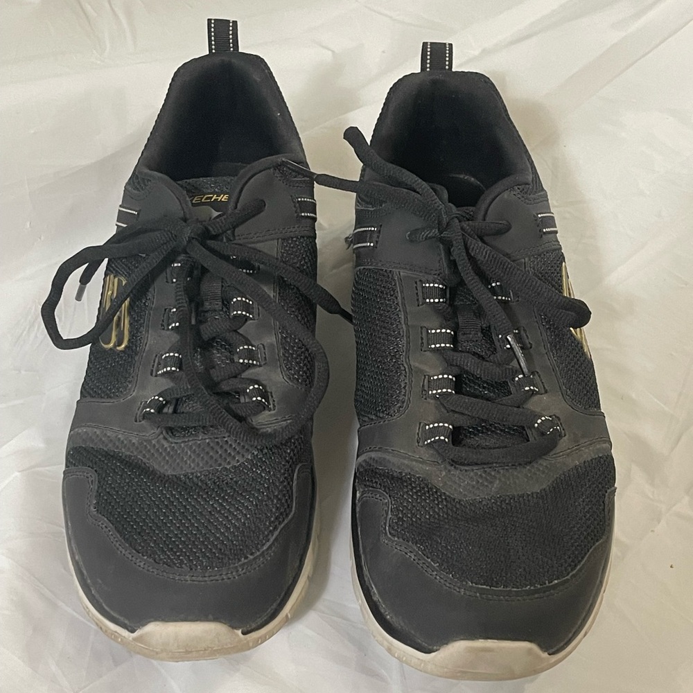 Skechers Sport Black Sneakers Workout Athletic Memory Foam Men’s size 13 - Picture 2 of 8